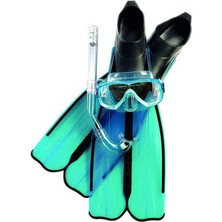 Cressi Rondinella Palet Maske Şnorkel Seti Aquamarıne-No:37-38