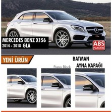 Fruens  Mercedes Benz Gla X156 2014-2019 Batman Yarasa Ayna Kapağı Piano Black Abs Plastik