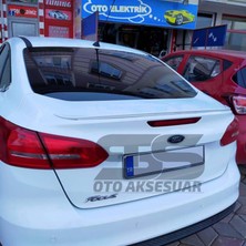 Ford Focus 3- 3,5 Bagaj Üstü Slim Spoiler Piano Black Parlak Beyaz