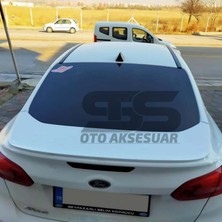 Ford Focus 3- 3,5 Bagaj Üstü Slim Spoiler Piano Black Parlak Beyaz