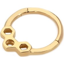 Cebeci 14 Ayar Altıgen Altın Helix