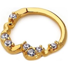 Cebeci 14 Ayar Taşlı Altın Helix