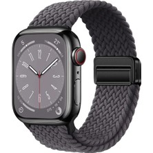 Nezih Case Apple Watch Seri 2/3/4/5/6/7/8/9/se 38MM-40MM-41MM Uyumlu Magnet Tokalı Renkli Örgü Kordon