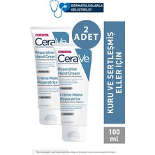 Cerave El Kremi Kuru ve Sertleşmiş Eller Için Onarıcı 100 ml 2 Adet