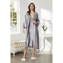 Pierre Cardin 6'lı Kaplı Gecelik Sabahlık Set 6425 Royal Renk