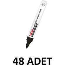 Noki 48 Adet 1664S Yazı Tahtası Kalemi Yuvarlak Uç Siyah
