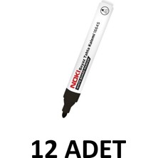 Noki 12 Adet 1664S Yazı Tahtası Kalemi Yuvarlak Uç Siyah