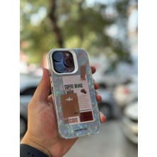 SPHONE Apple iPhone 12 Pro Kılıf 3D Grafiiti Hologram Desenli Kristal Parıltılı Yazılı Figürlü Motif Case