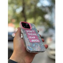 SPHONE Apple iPhone 12 Pro Kılıf 3D Grafiiti Hologram Desenli Kristal Parıltılı Yazılı Figürlü Motif Case