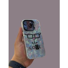 SPHONE Apple iPhone 13 Pro Kılıf 3D Grafiiti Hologram Desenli Kristal Parıltılı Yazılı Figürlü Motif Case