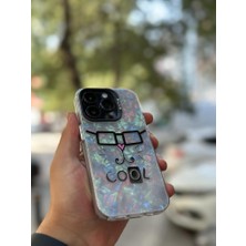 SPHONE Apple iPhone 13 Pro Kılıf 3D Grafiiti Hologram Desenli Kristal Parıltılı Yazılı Figürlü Motif Case