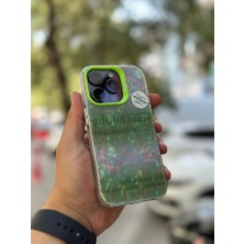 SPHONE Apple iPhone 13 Pro Kılıf 3D Grafiiti Hologram Desenli Kristal Parıltılı Yazılı Figürlü Motif Case