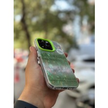 SPHONE Apple iPhone 13 Pro Kılıf 3D Grafiiti Hologram Desenli Kristal Parıltılı Yazılı Figürlü Motif Case