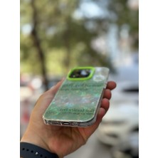 SPHONE Apple iPhone 13 Pro Kılıf 3D Grafiiti Hologram Desenli Kristal Parıltılı Yazılı Figürlü Motif Case