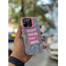 SPHONE Apple iPhone 13 Pro Max  Kılıf 3D Grafiiti Hologram Desenli Kristal Parıltılı Yazılı Figürlü Motif Case