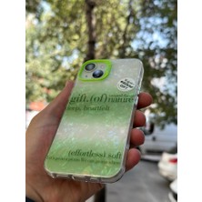 SPHONE Apple iPhone 13 Kılıf 3D Grafiti Hologram Desenli Kristal Parıltılı Yazılı Figürlü Motif Case