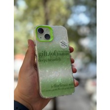 SPHONE Apple iPhone 13 Kılıf 3D Grafiti Hologram Desenli Kristal Parıltılı Yazılı Figürlü Motif Case