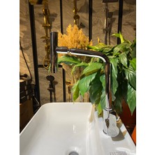 İsaoğlu Yapı Mutfak Bataryası Teleskopik Evye Musluğu 360 Derece Hareketli Başlık Gümüş Evye Musluğu