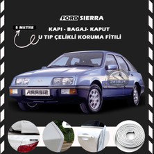 Fruens Ford Sierra Oto Araç Kapı Koruma Fitili 5metre Parlak Beyaz Renk