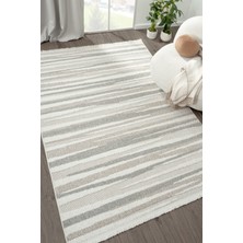 Eliz Home Krem Bej Gri Yumuşak Dokulu Halı Kilim Salon Mutfak Koridor Yolluk Dokuma Makine Halısı 005