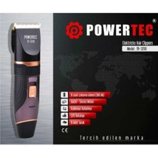 Powertec Şarjlı Yedek Bataryalı Profesyonel Saç-Sakal Traş Makinesi TR-3200 8681612488123