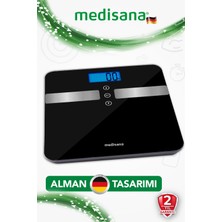 Medisana Alman Tasarım Geniş Işıklı LCD Ekranlı Yağ Ölçer Fonksiyonlu Vücut Analizli Tartı Baskül