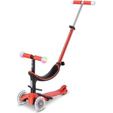 Micro MINI2GROW Deluxe Magic LED Red 3 Tekerlekli Scooter