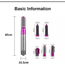 5 Başlıklı Saç Şekillendirici Seti Profesyonel Saç Şekillendirici Kurutma Fön Makinesi 1000 Watt