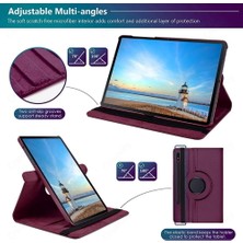 M.tk moveteck Case Logic Samsung Galaxy Tab S9 Fe Plus SM-X610 Kılıf 360 Dönebilen Stand Tam Koruma Akıllı Kapak + Dokunmatik Kalem