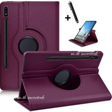 M.TK Moveteck Case Logic Samsung Galaxy S9 Plus 12.4 Inç SM-X810 Tablet Kılıfı 360 Dönebilen Stand Tam Koruma Akıllı Kapak + Dokunmatik Kalem