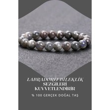 NehirTaş Sertifikalı   Labradorit Doğal Taş Bileklik 8 mm