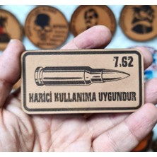 7,62 Harici Kullanıma Uygundur Deri Peç  -Arma - Leather Patch