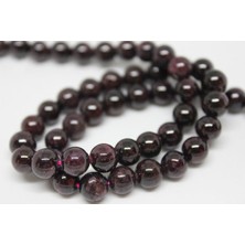Nelleovana Lal (Granat) (Garnet) Taşı Yarım Dizi 7mm (18CM Uzunluğundadır)