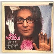 Philips Nana Mouskouri Sieben Schwarze Rosen Lp Plak (Orjinal 1975 Alman Baskı)