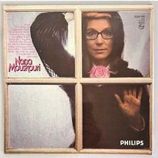 Philips Nana Mouskouri Sieben Schwarze Rosen Lp Plak (Orjinal 1975 Alman Baskı)