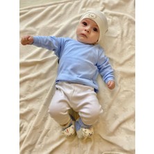 Meriç Bebe Unisex Bisiklet Yaka Omuz Çıtçıt Detaylı %100 Pamuk Bebe&çocuk Mevsimlik Body