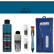 Cadence Fayans Tezgah B - Ambiente Islak Zemin Aw - 11 Fresco 250 ml Katalizör 20 gr Taş Vernik Mat 120  Saten Rulo Set