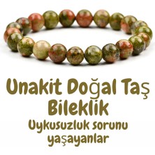 NehirTaş Sertifikalı   Unakit Doğal Taş Bileklik 8 mm