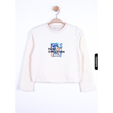 Nk Kids Kız Çocuk Puzzle Sweatshirt  8-14 Yaş 35361