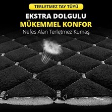 Mısırlı Grup Mısırlıgrup Tay Tüyü Cepli & Terletmez Kumaş Sırtlı Oto Koltuk Minder Seti - Koltuk Koruma Kılıfı (3'lü Set)