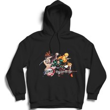 The Fame Demon Slayer, Kimetsu No Yaiba, Iblis Keser, Manga, Anime Kapüşonlu Sweatshirt Hoodie