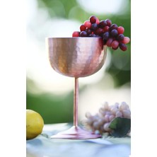 Bakır Concept Bakır Şarap Kadeh Çekiç Dövme Mat Bakır Renk