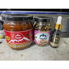 Kazdağı Arıcılık Çiçek Ballı Arı Ürünleri Karışımı 500 gr (Bal, Polen, Perga, Propolis)