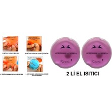 Bosphorus Pembe Ceylan Cep Sobası - El Isıtıcı - 2 Adet Sıcak Su Torbası Pvc  9 cm