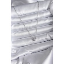 Clariss 316L Çelik Zincir Zirkon Taşlı Charm Kadın Kolye