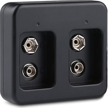 kzy mobilyal Powermaster 2x9 Volt Pil Şarj Cihazı Siyah Renk Yüksek Performans ve Hızlı Şarj Özellikleri