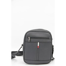 Granit 011 Suni Deri Çapraz Çanta - Siyah