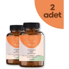 Qualiss 2 Adet Qualiss Q More 60 Kapsül Vitamin C-D, Propolis, Probiyotik, Çinko, Selenyum İçeren Takviye Edici Gıda