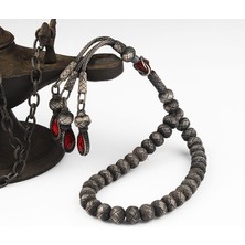 Tesbih Sepetim 1000 Ayar Gümüş El Örmesi Kazaziye Tesbih D75893