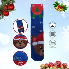 Kbs 3 Çift Unisex Yılbaşı Christmas Temalı Kışlık Havlu Soket Yeni Yıl Çorapları 37-40